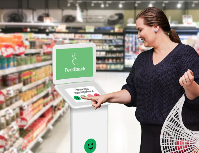 HappyOrNot Smiley Touch customer Feedback in convenience stores