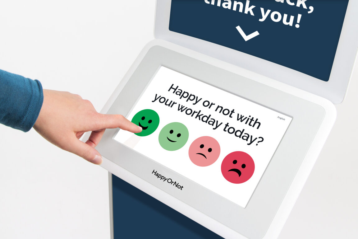 HappyOrNot employee satisfaction survey Smiley Touch