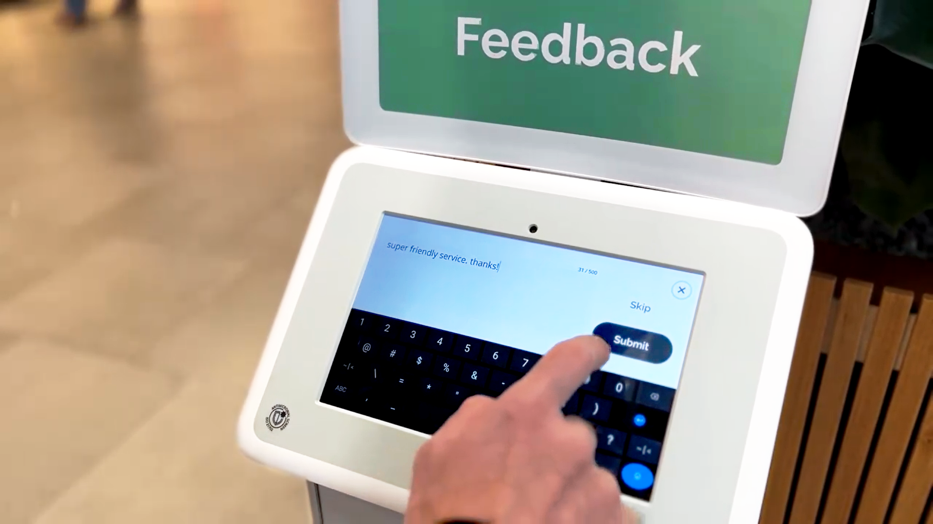 Open feedback HappyOrNot Smiley Touch